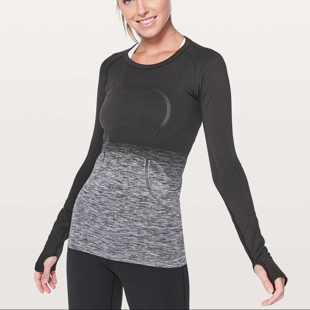 Black Grey Ombré Lululemon Swiftly Tech